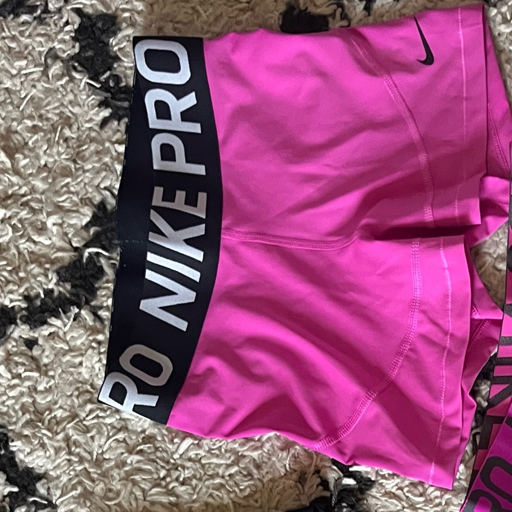 Pink Nike Pro Spandex